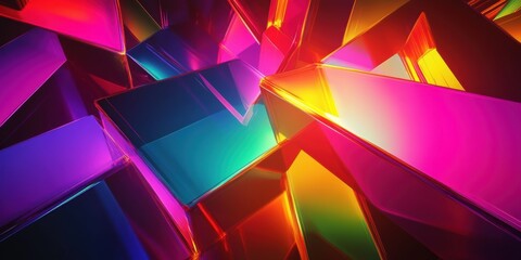 Fototapeta premium abstract colorful background with 3d shapes
