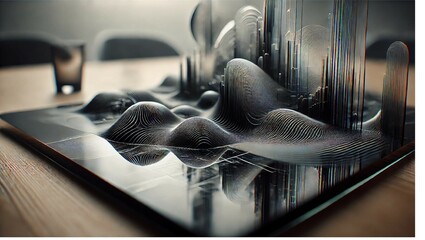 Abstract Topography: Flowing Lines and Geometric Structures