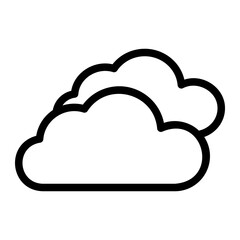 clouds line icon