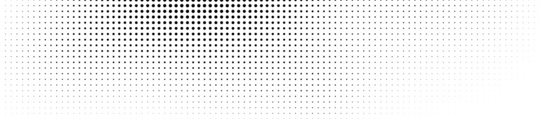 Abstract halftone wave dotted background. Futuristic twisted grunge pattern, dot, circles. Vector modern optical pop art texture for posters, business cards, cover, labels mock-up, stickers layout