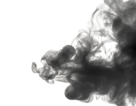 Realistic wavy smoke effect. Vector illustration. Swirl cloudy fog on a white isolated. Generative AI.