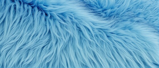 Fototapeta premium Close-up of Blue Furry Texture