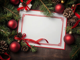 Merry Christmas and Happy New Year background, with Christmas elements.