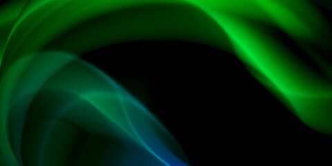 Abstract modern background. Green smoke pattern.
