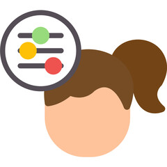 mind setting flat design