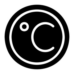 celsius glyph icon
