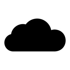 cloud glyph icon