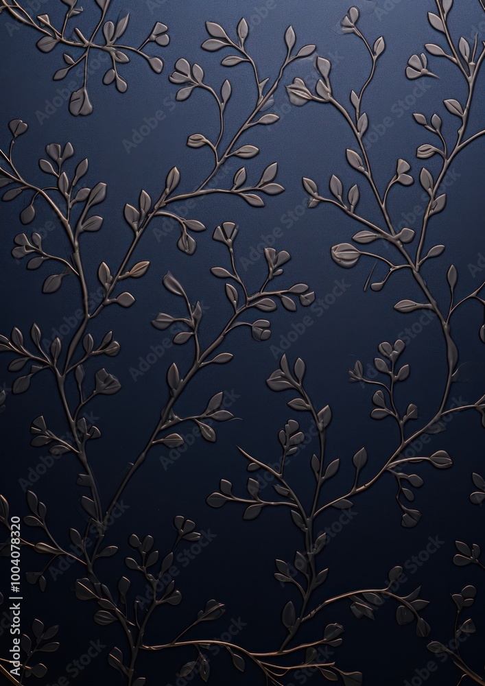 Wall mural Backgrounds pattern branch plant.