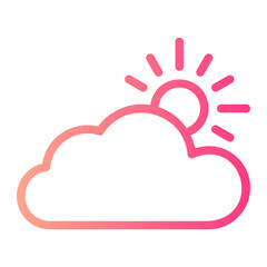 cloudy gradient icon