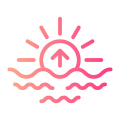 sunrise gradient icon