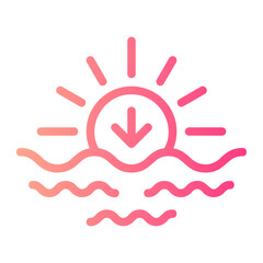 sunset gradient icon