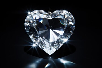 Fototapeta premium Heartshape gemstone diamond jewelry.