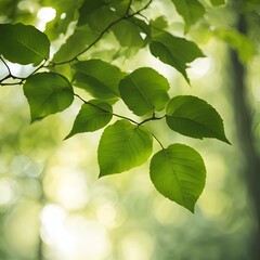 green leaves on a branch