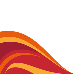 Abstract Wavy Border Decoration