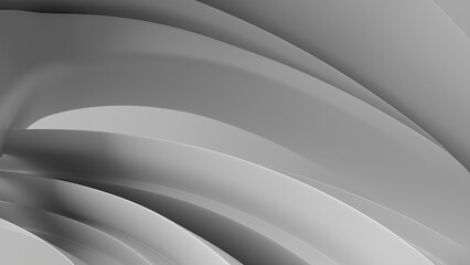 Simple Curved White Contemporary Bezier Curve Elegant and Modern 3D Rendering Abstract Background