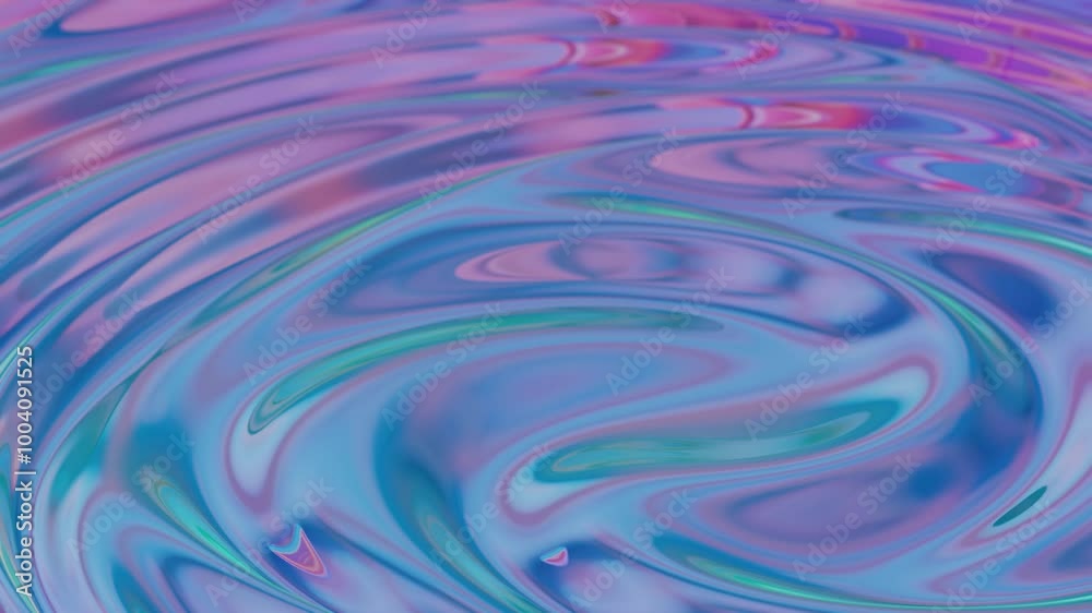 Poster abstract fluid texture with purple and blue swirls in soft focus