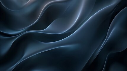 Obraz premium Abstract Blue Wavy Lines Background.