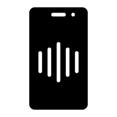 voice assistant glyph icon