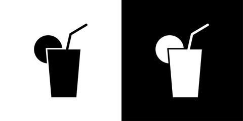 Diet drink icon Flat art illustration in outline