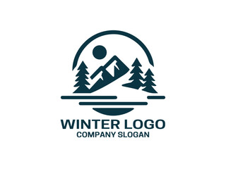 mountain logo vector