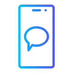 message gradient icon
