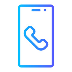 phone call gradient icon