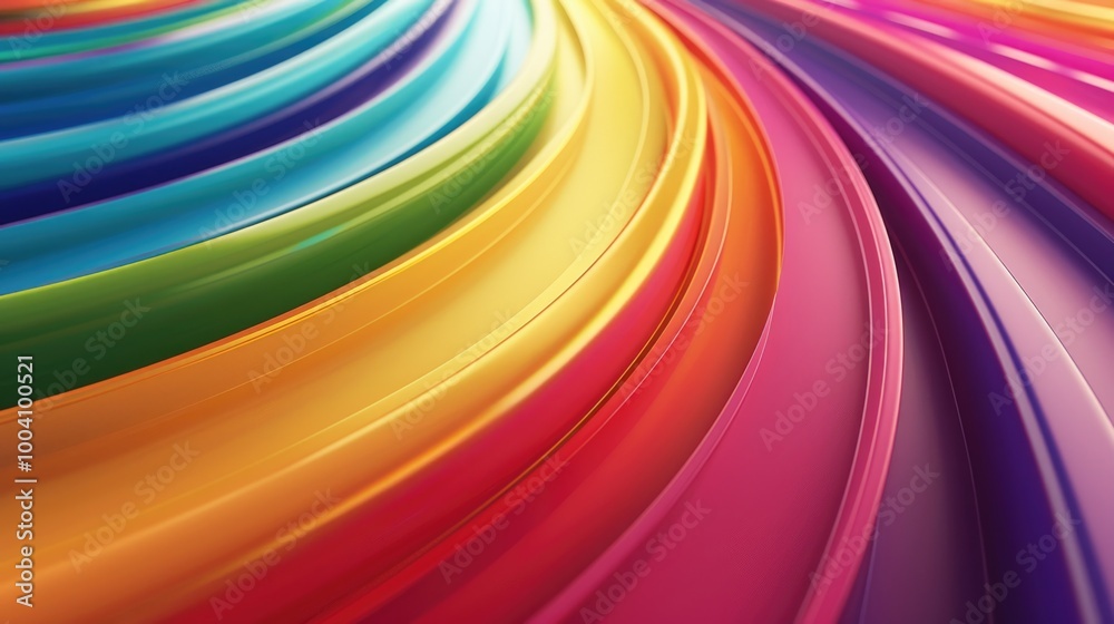 Poster close-up of a vibrant rainbow-colored background suitable for various design projects