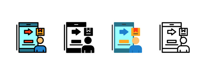 Set of Business to consumer Icon