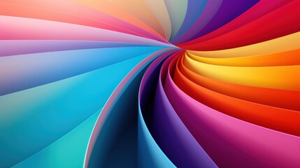 Vibrant Abstract Curves and Waves Background. Modern Fluid Design