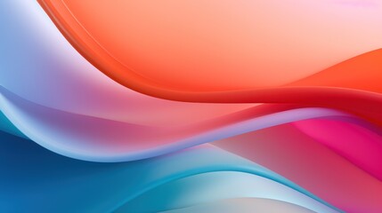 Naklejka premium Vibrant Abstract Curves and Waves Background. Modern Fluid Design