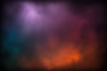 Fototapeta premium Fading Enigmatic Background in Lavender Maroon Fiery Orange and Azure Tones