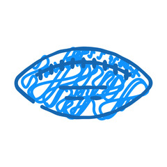 ball football game play accessory doodle icon sketch vector. ball football game play accessory sign. isolated symbol illustration