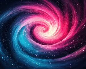 Obraz premium Abstract texture of swirling galaxies with vibrant cosmic colors