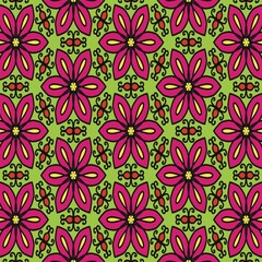 seamless background with flowers fabric 