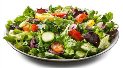 Fresh Green Salad with Colorful Vegetables