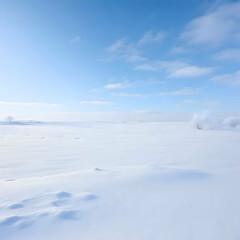 A serene winter landscape