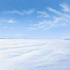 Obraz premium A serene winter landscape