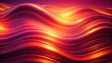Abstract glowing wavy texture with orange and pink hues for design projects