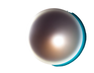 Round gradient light leak on a white isolated background. Generative AI.
