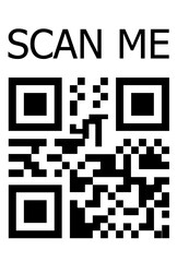 QR Code with scan me text, editable QR code with scan me text, scan me qr code image, png scan me qr code, vector qr code