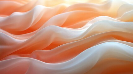 Obraz premium delicate beige and orange backdrop featuring a soft pastel blur gradient combining creamy pink and amber hues for a calming design template