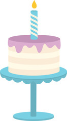 Geburtstagstorte  auf Kuchenständer