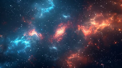 Fototapeta premium Realistic star and galaxy brushes for digital art, perfect for creating cosmic scenes with twinkling stars and vast galaxies. The brushes are demonstrated on a dark, starry background, showing 