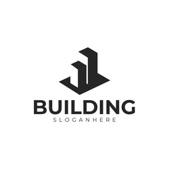 vector building logo premium template