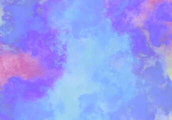 Obraz premium Abstract Blue Watercolour Texture Background