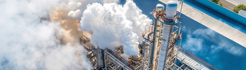 Ammonia Spill Emergency Response - Industrial Safety Failure Leading to Air and Water Contamination and Community Health Concerns Hazmat Team in Action