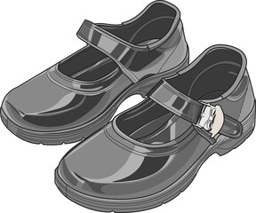 Thai girl studen's shoes