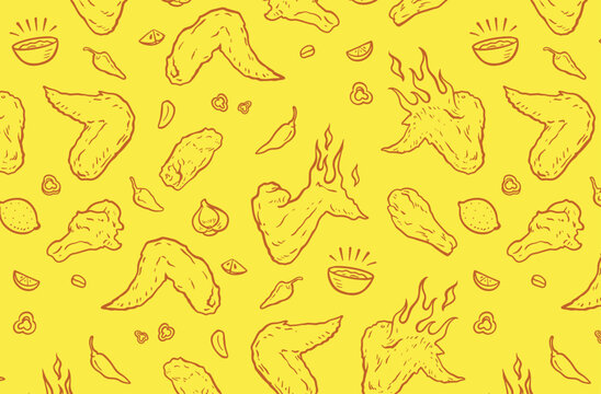 Buffalo chicken wing pattern