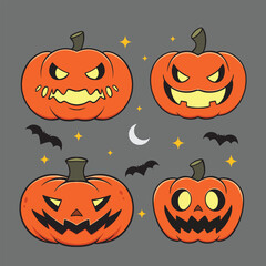 Pumpkin happy halloween collections