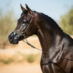 Arabian horse, horse in the sun
